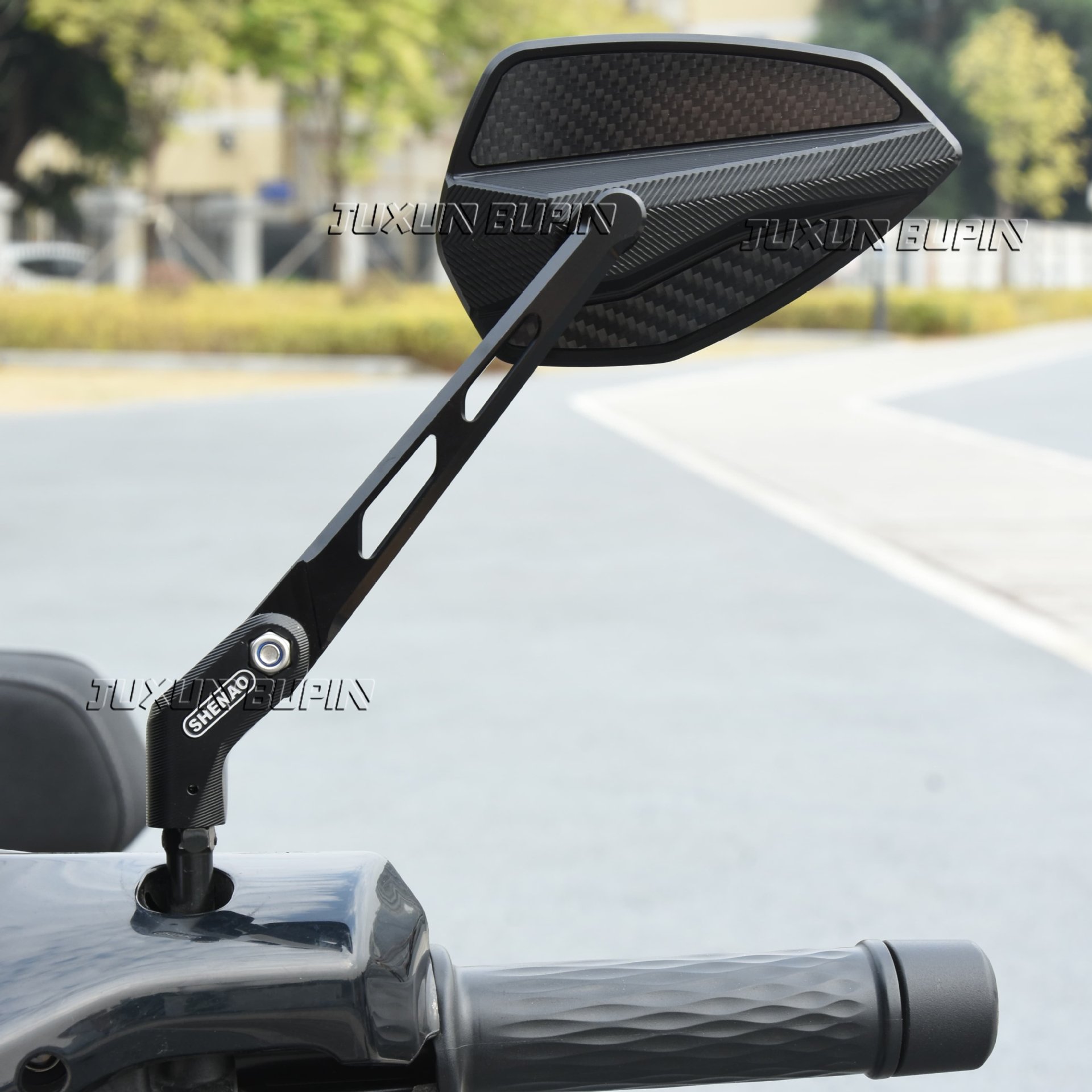 Suitable for Niu Nx/Fxt Ninebot M5 100 Extreme Core Ae5 Electric Scooter Motorcycle Folding Carbon Fiber Rearview Mirror