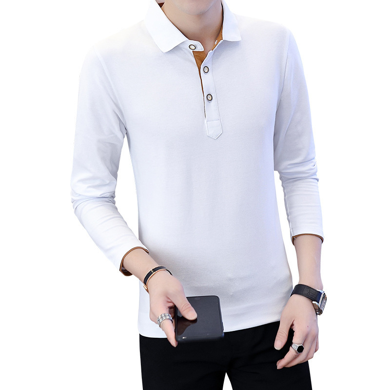 Comercio exterior explosivo lazada otoño de manga larga gran negocio polo camiseta de hombre camiseta publicitaria camiseta Amazon