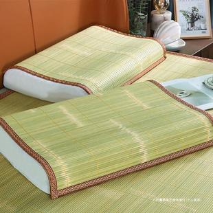 Summer Natural First-Layer Bamboo Green Scraping Primary Color Undyed Pillowcase Summer Breathable Non-Slip Adult Pillow Piece Others