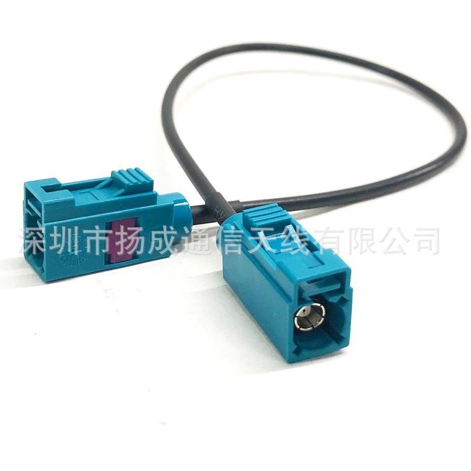 FAKRA-C公头转FAKRA-C母头连接线GPS天线延长线RG174线FAKRA接头