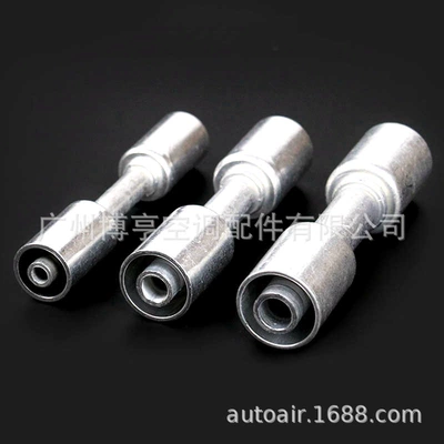 Automobile air conditioning pipe straight-through with aluminum sleeve joint water pipe butt buckle aluminum straight-through hose reduced diameter aluminum pipe butt (Soyutma sisteminin digər hissələri)