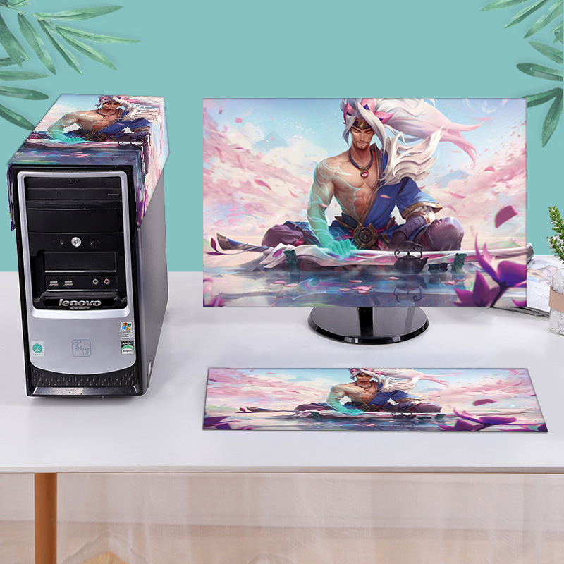 League of Legends Computer Cover Computer Dust Cover Fabric Home Computer Dust Cover Desktop Monitor Cover Cloth Sunscreen