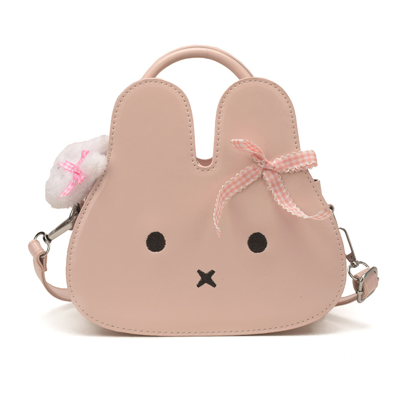 Bolsos para niños bonitos y divertidos conejos de dibujos animados bolsos de hombro para niños y niñas mini lindos con colgentes bolsos de cambio para niñas pequeñas