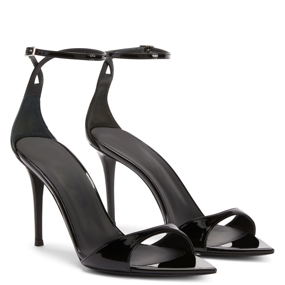 black high heels