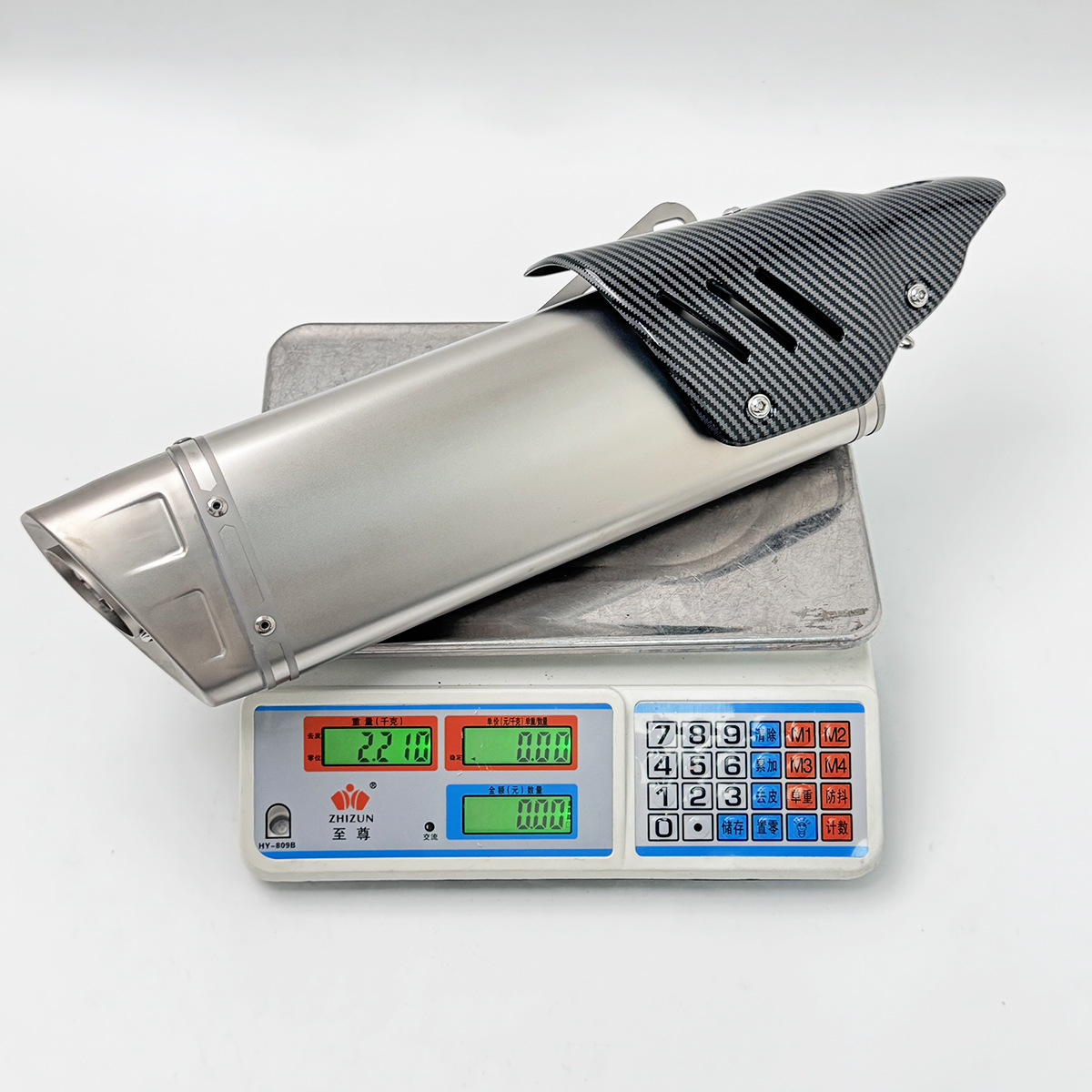 Suitable for modified diagonal quad-corner exhaust pipes for Sai 800, Chunfeng 655, Wuji SR450X, CBR500, and Kaiyue 625X