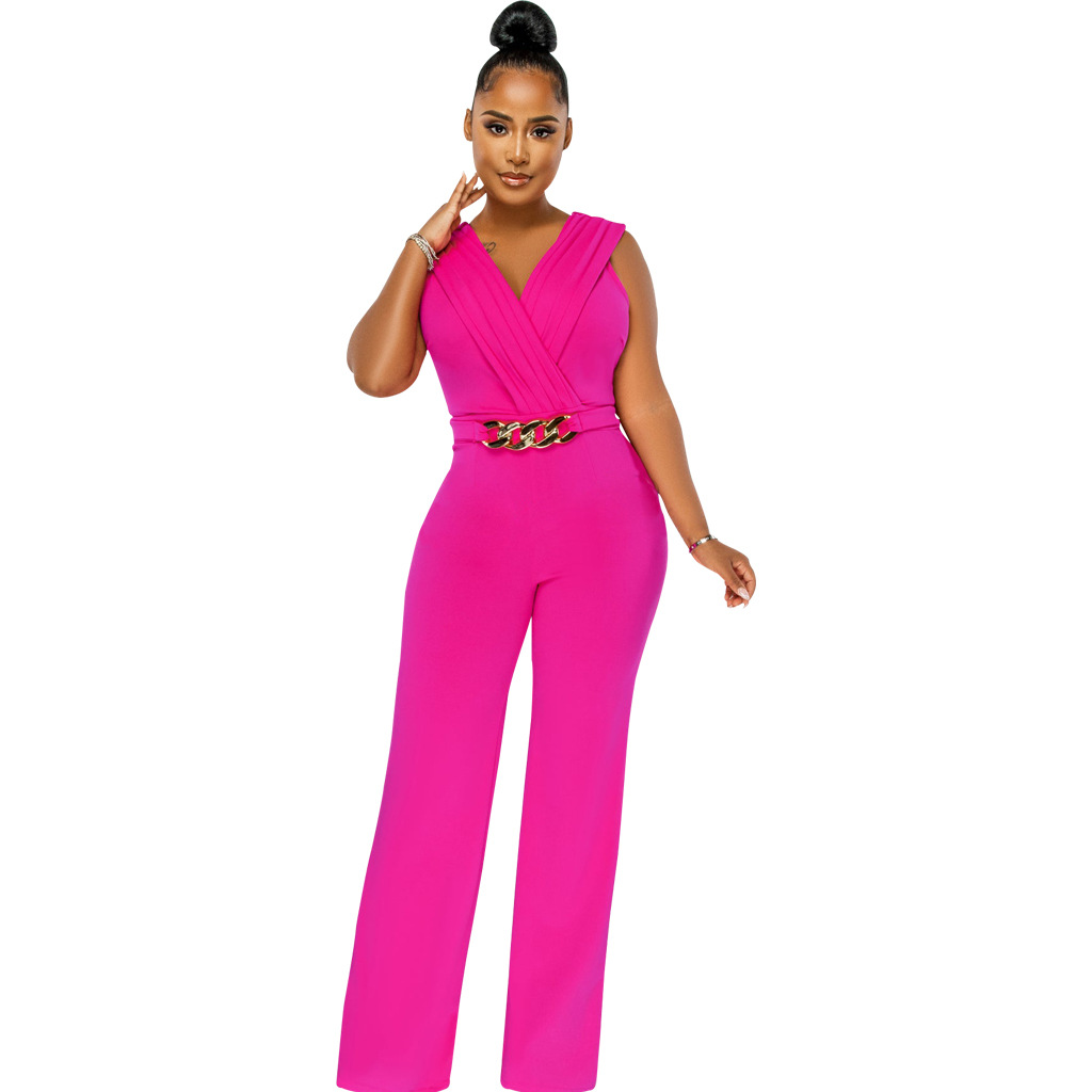 Women's Casual Daily Bodysuits Casual Streetwear Geometric Full Length Jumpsuits display picture 12