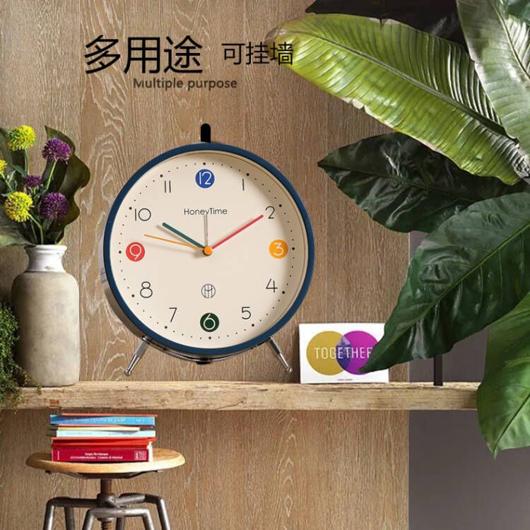 Reloj de despertador de escritorio oscilante 2023 nuevo artefacto de despertar para estudiantes de secundaria secundaria niños niños colocan reloj de escritorio