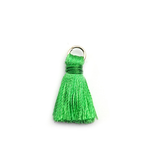 Hanging Loop Small Tassel 2cm Polyester Rayon Tassel Ears Bag Accessory Hair Decorative Accessory DIY Accessory