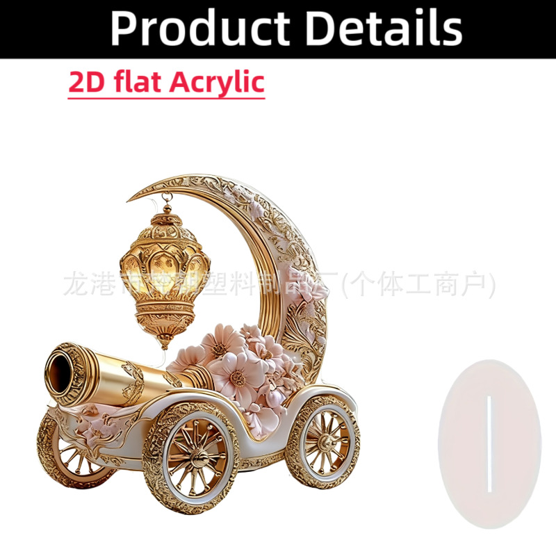 Colgante transfronterizo bohemia 15 / 20cm acrílico marca de la luna castillo artesanía decoración festiva mesa