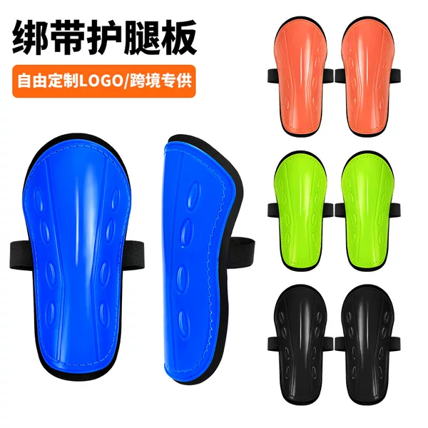 Cross-border in-stock football shin guards, thickened and anti-collision, adult sports straps, children's training shin guards, customizable
