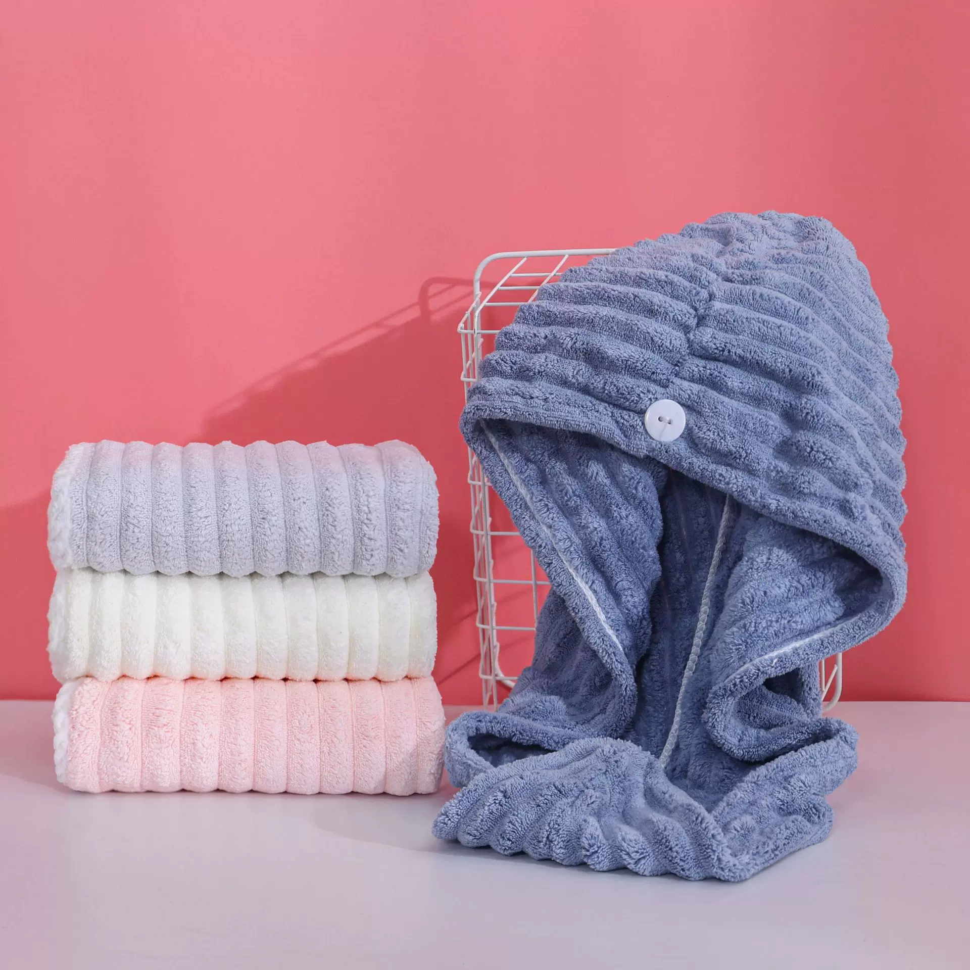 加厚干发帽女吸水性好素色包头发毛巾擦头洗头新款包头巾浴帽