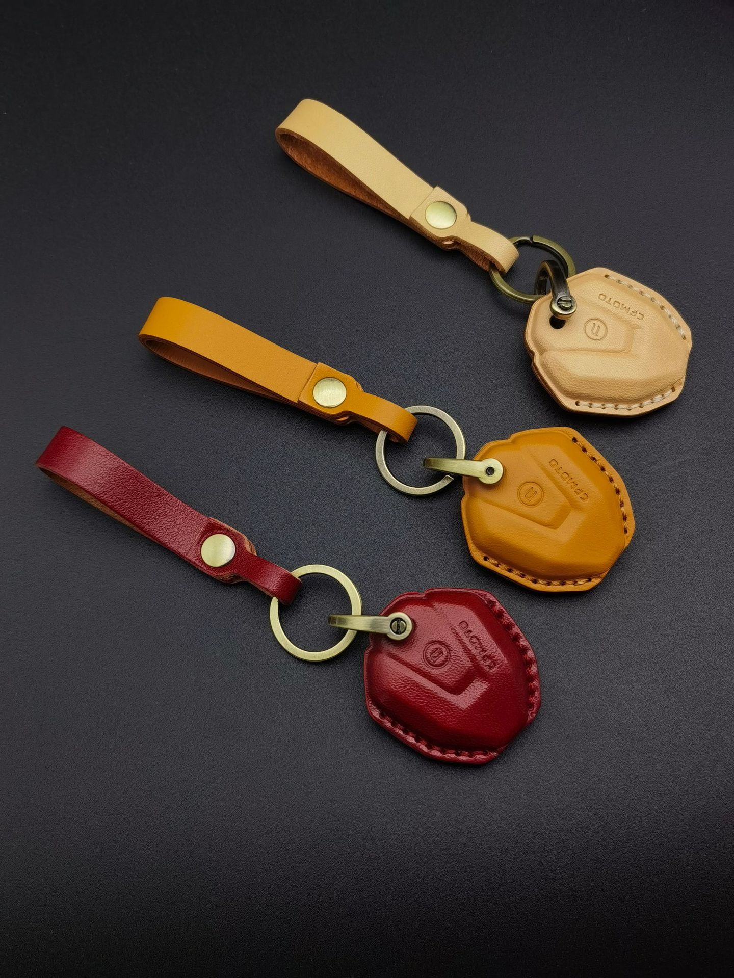 Suitable for spring breeze motorcycle 250/450SR 250/700CLX 450CLC handmade cowhide key set