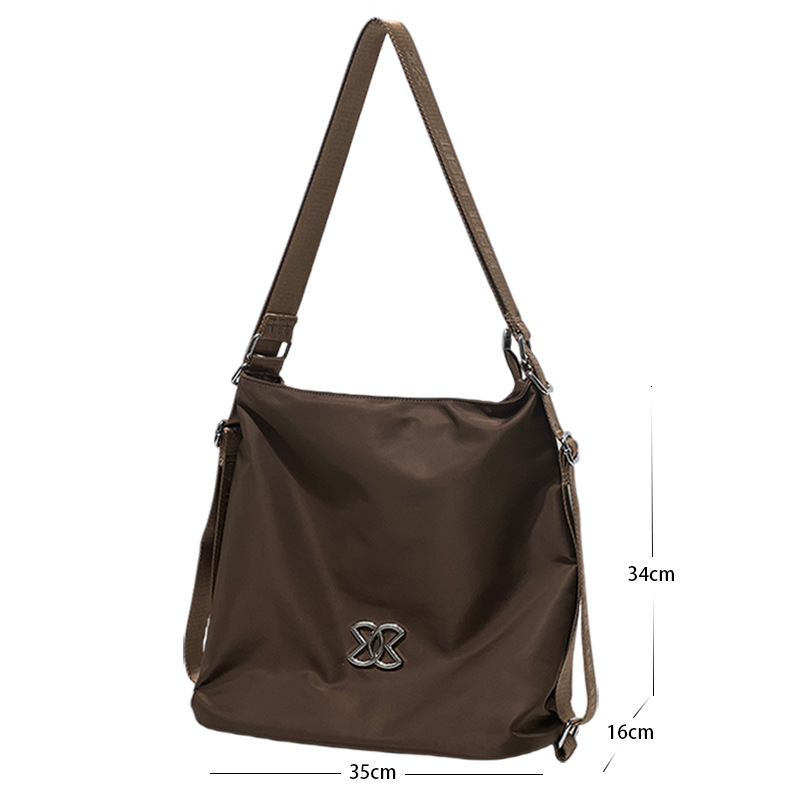 Women's Commuter Tote Bag 2024 New Soft Leather Large Bag Versatile Sport 2-Way Backpack Shoulder Crossbody Bag Mother's Bag - Thumbnail 5