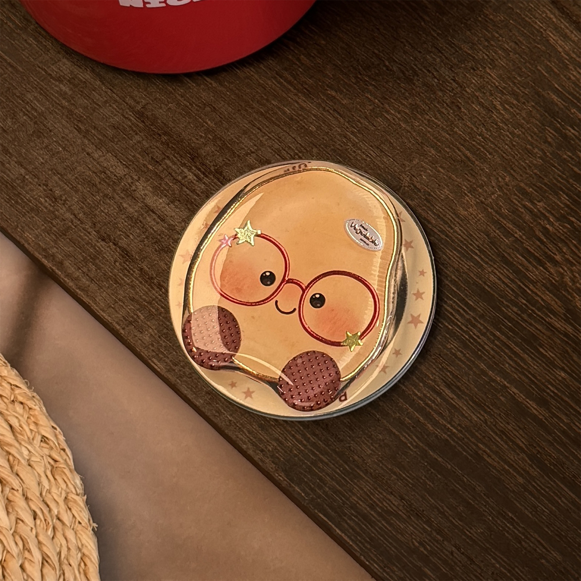 Cartoon vegetal de oro de lipa Magsafe succión magnética soporte de airbag portátil retráctil personalidad avanzada