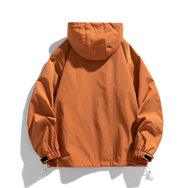 Chaqueta japonesa retro estilo NASA, suelta y con capucha