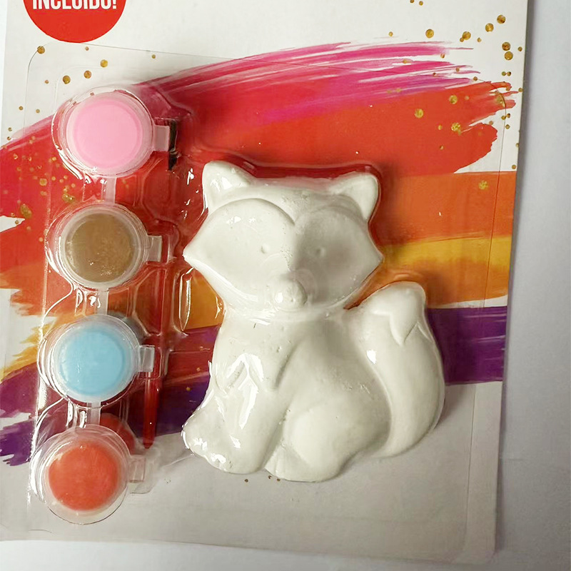 Muñeca de yeso para niños, juguete de pintura de graffiti, bricolaje pintado a mano, embrión blanco pintado, muñeca pequeña, regalo de vacaciones