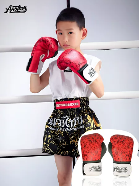 AN children's boxing gloves, boxing gear for boys and girls, training equipment for kids, professional equipment set for children