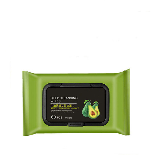 Avocado Makeup Remover Wipes, Eye, Lip, and Face Deep Cleansing Disposable Water Cotton Removable Makeup Remover Water Makeup Remover Cotton
