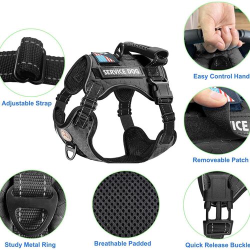  new explosion-proof shock-absorbing comfortable night vision reflective pet harness dog vest-type traction harness