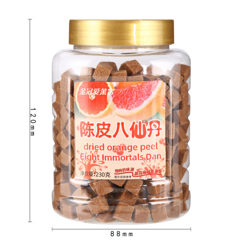 Hong Kong Golden Crown Ai Lai Ke Chen Pi Ba Xian Tan 230g Canned Mint Ba Xian Fruit Pomelo Huazhou Tangerine Moist Throat Snack