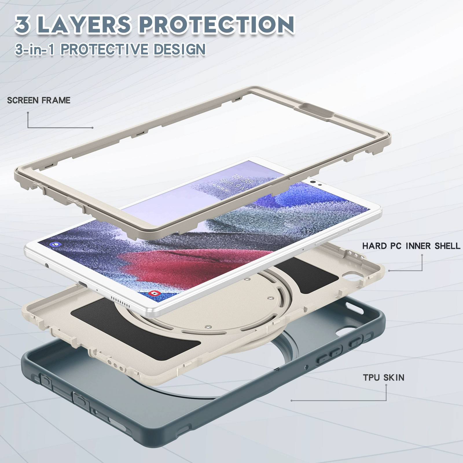 Защитный кожух/кейс для Samsung, трубчатый корпус, коллекция 2021, 8,7 дюйма