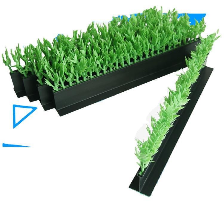 超市PVC塑料草隔断装饰挡板蔬熟食菜围护栏生鲜分隔栏冷鲜隔板