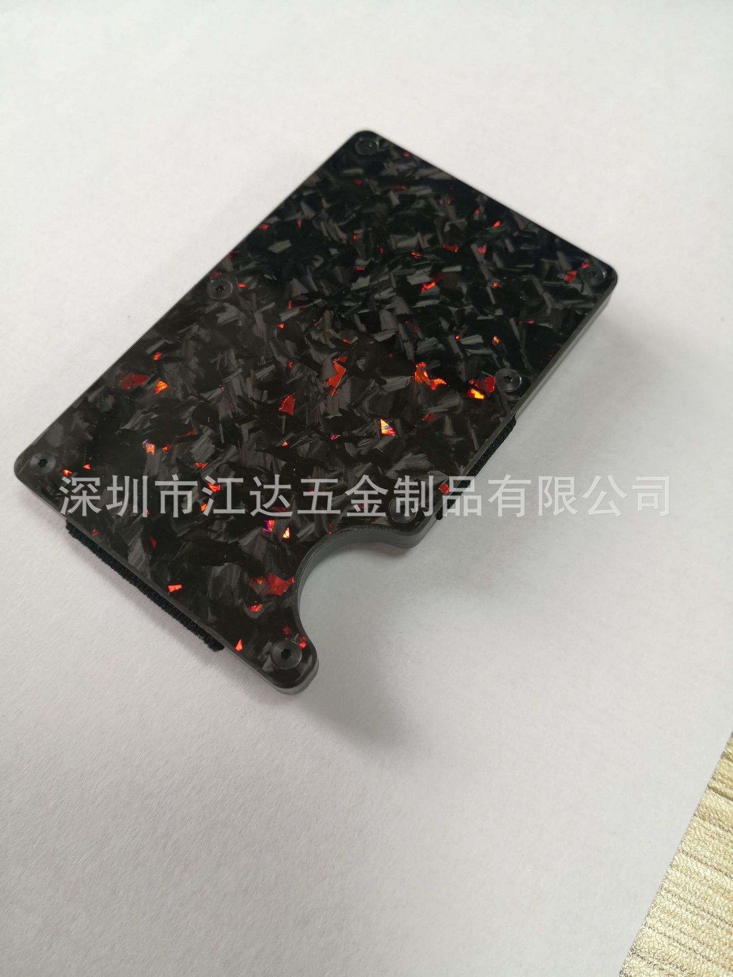 Manufacturer's best-selling carbon fiber wallet, carbon mirror satin wallet, random pattern card holder, metal RFID card holder, card holder