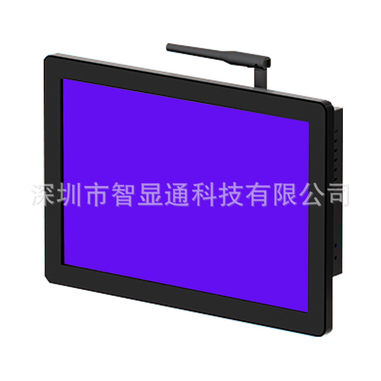 10.1寸黑色小尺寸触控显示器液晶壁挂触摸显示屏网络广告播放器