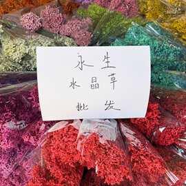水晶草永生花干花盒装工艺品｜商务礼品鲜花手工花
