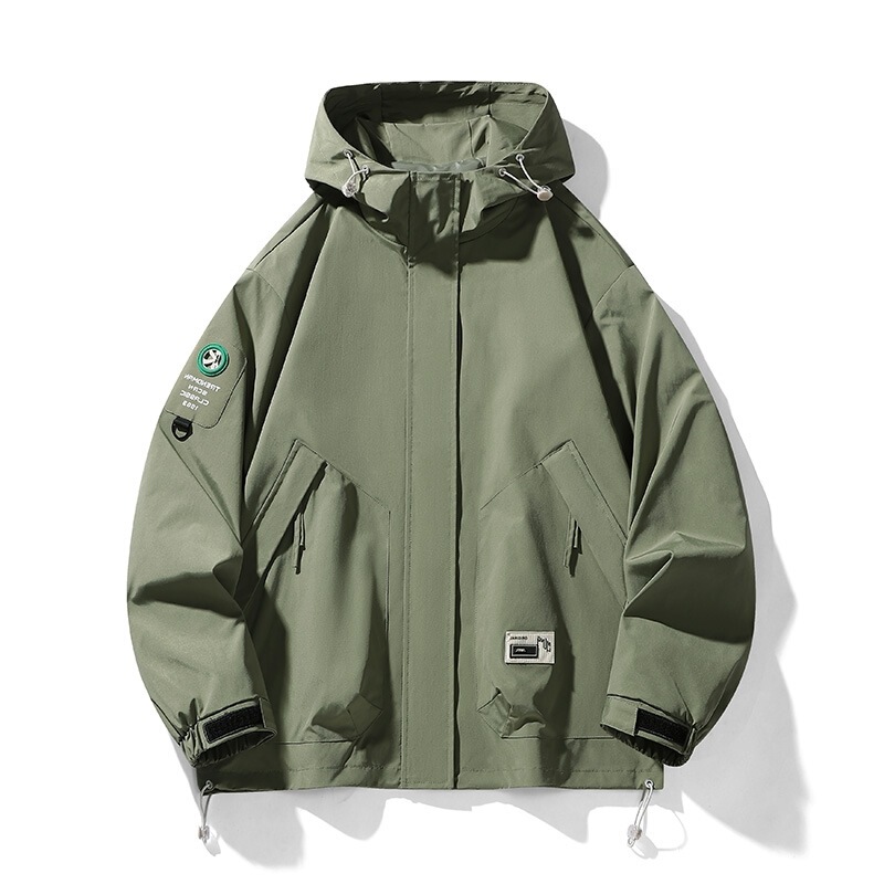 2810 Men's Jacket Popular Outdoor Workwear Style Windbreaker Jacket Trench Coat Unisex Hooded Trendy Japanese Versatile Mountain 2810 Men's Jacket Popular Outdoor Workwear Style Windbreaker Jacket Trench Coat Unisex Hooded Trendy Japanese Versatile Mountain