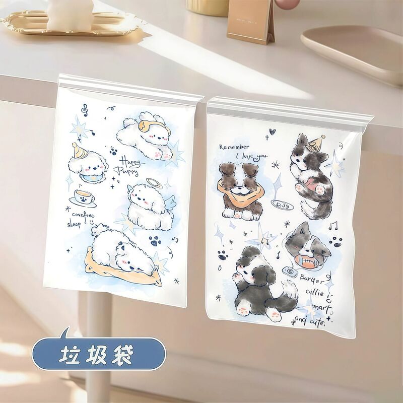 Original adhesive garbage bag, convenient for student desks, dormitories, and offices, cute cartoon puppy desktop storage bag Original adhesive garbage bag, convenient for student desks, dormitories, and offices, cute cartoon puppy desktop storage bag