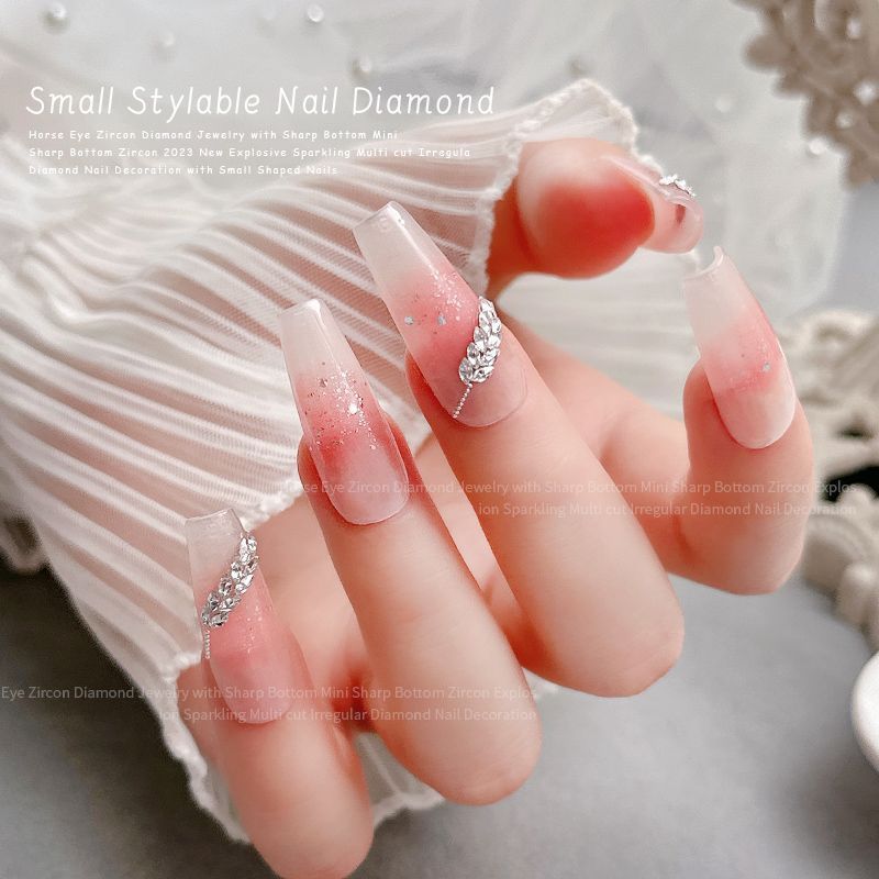 흰색 평평한 바닥 1.5*3 후작 지르콘 [1개]