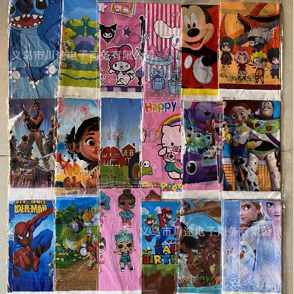Factory Hot Cartoon Tablecloth Children's Birthday Party Decoration Disposable Rectangular Tablecloth Banquet Tablecloth Factory Hot Cartoon Tablecloth Children's Birthday Party Decoration Disposable Rectangular Tablecloth Banquet Tablecloth