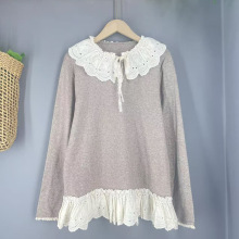 特价2025冬季新女式圆领长袖棉麻打底衫文艺风跨境森系女装百搭