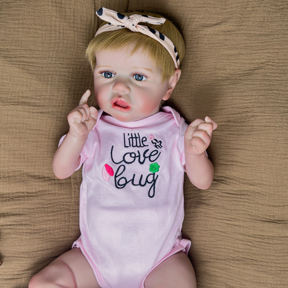 Fuerte compañía transfronteriza de muñecas caseras, muñecas nacidas, 55 cm de suministro de muñecas vivientes.