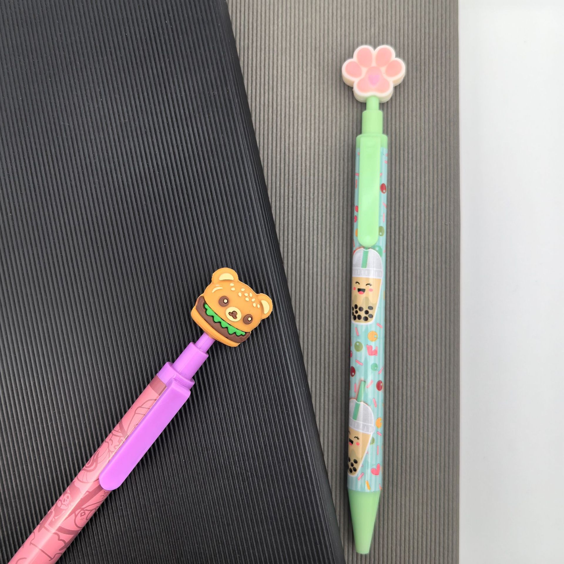 Personalizada muñeca de transferencia térmica dibujos animados creativos Diy bolígrafo de película de flores bolígrafo de regalo de plástico