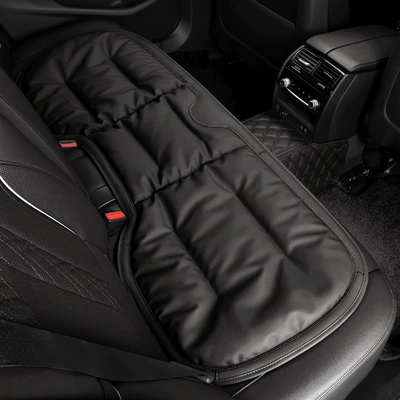 leather winter single-piece Mercedes-Benz BMW – Seat cushion, seat cover - classic-black-single-back-seat-cushion-mercedes-benz-car-logo