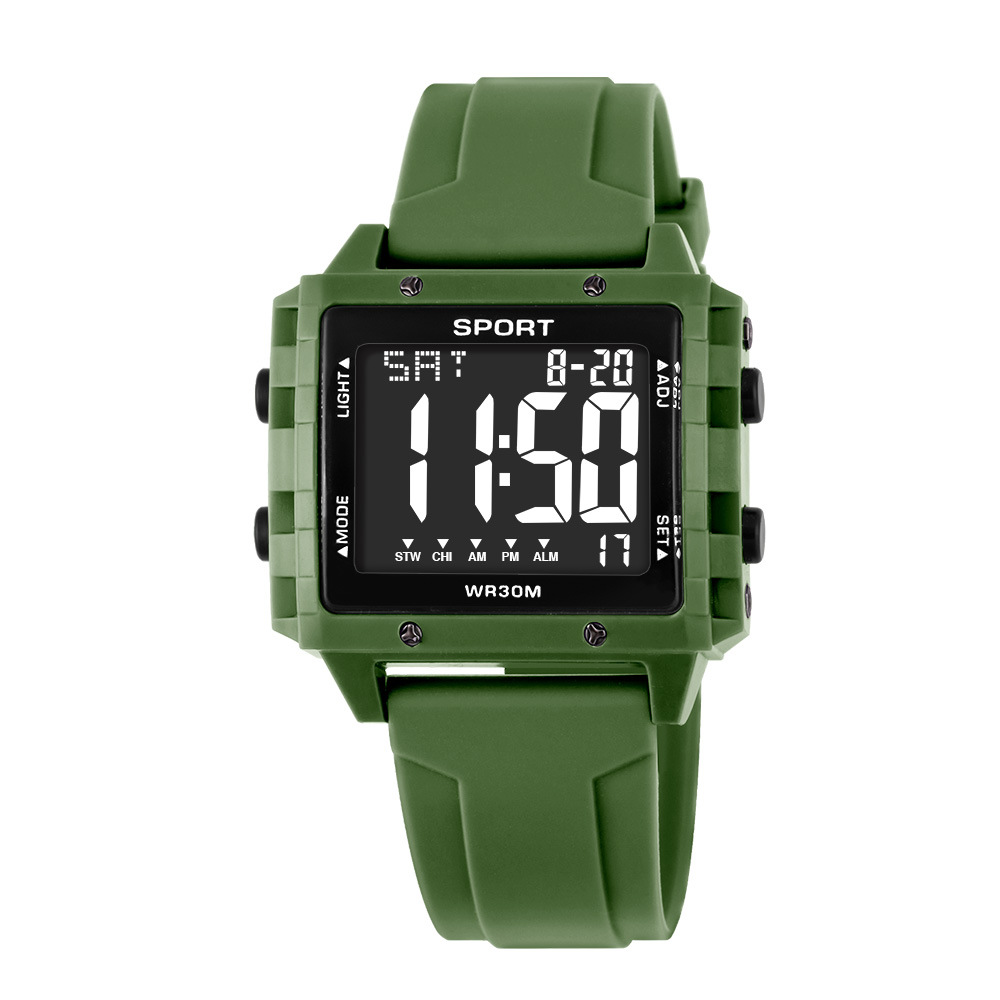 Reloj electrónico de visualización digital de moda creativa venta caliente al aire libre estudiantes alarma cronometrador reloj electrónico de luz nocturna al por mayor
