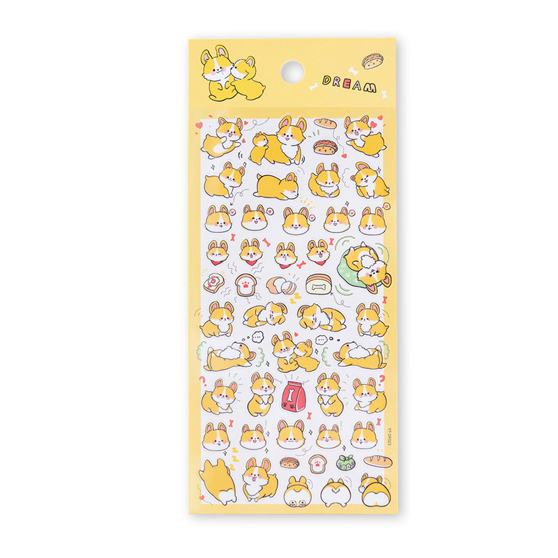 かわいい動物の手の漫画のシールの小脳の斧のパンダの猫の犬の子供の手の装飾の携帯電話のアルバムは貼ります|undefined