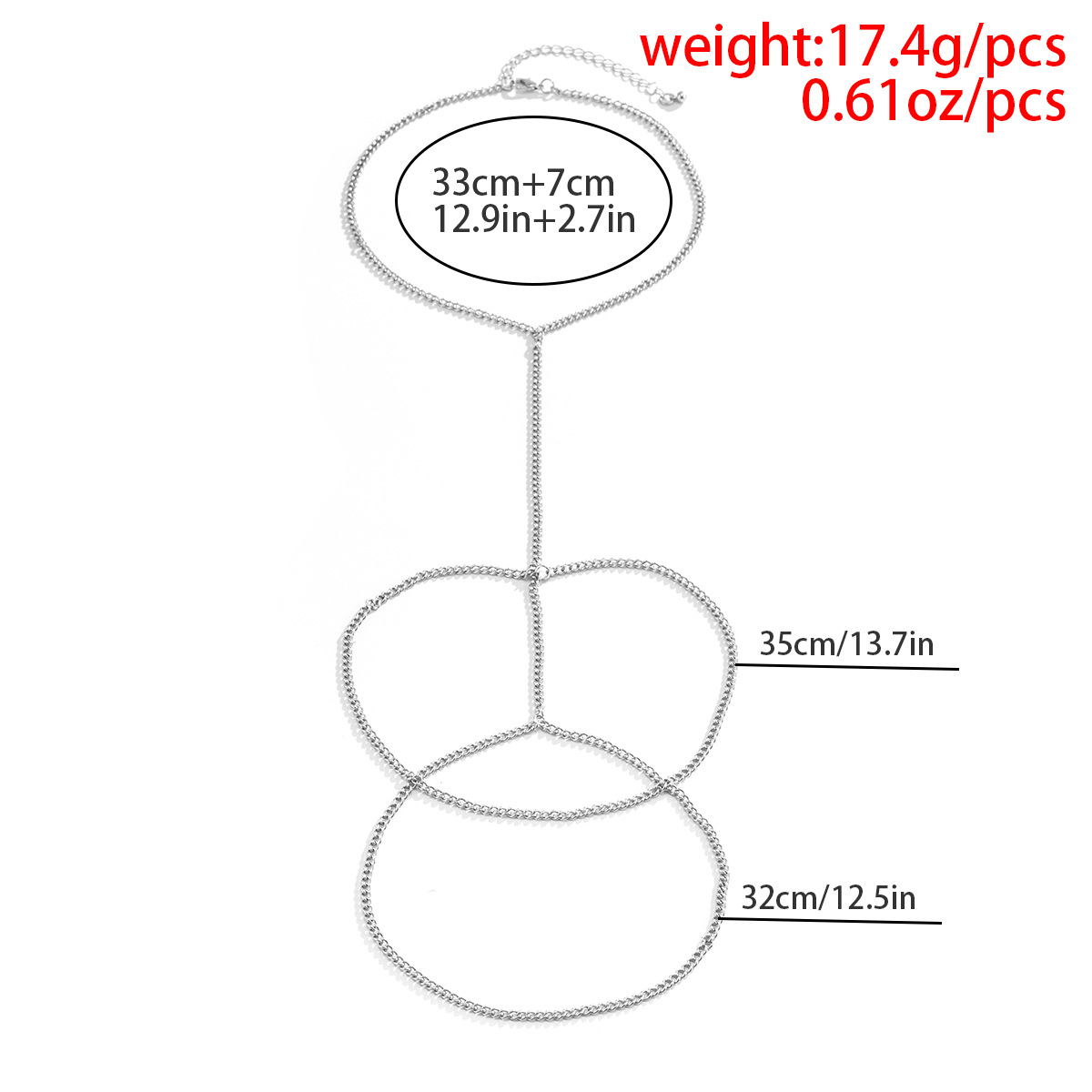 1 Piece Fashion Bow Knot Cloth Lace Artificial Rhinestones Womenu0027S Body Chain