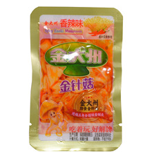 24省包邮金大州金针菇500g 香辣味独立小包装零食即食饭菜小吃