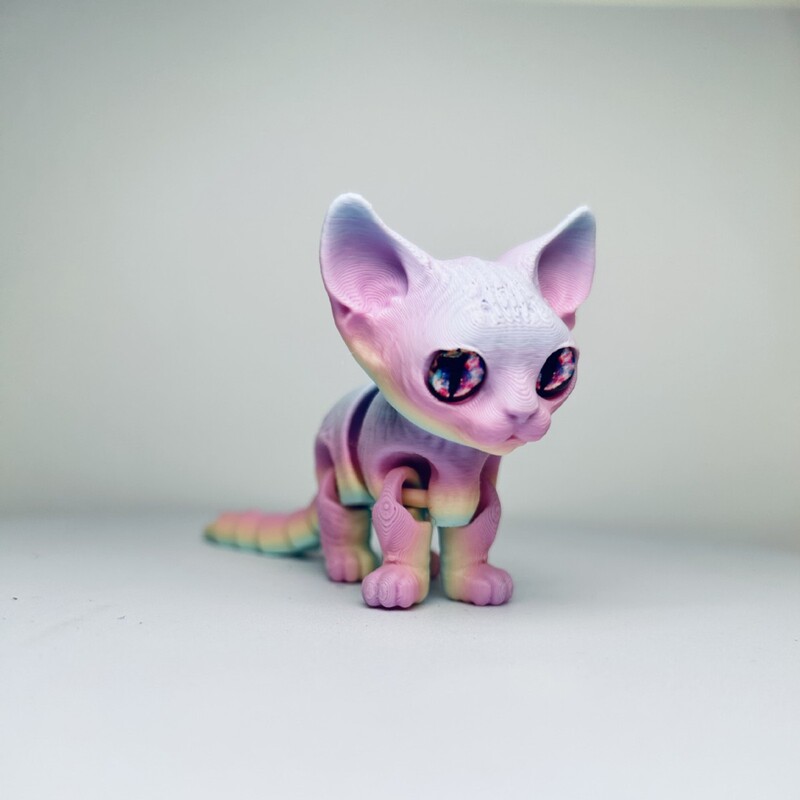 3D Printing Cute Siamese Cat New Cross-border Explosions Ornaments Hand-made Model Simulation Toys New Ornaments Animals