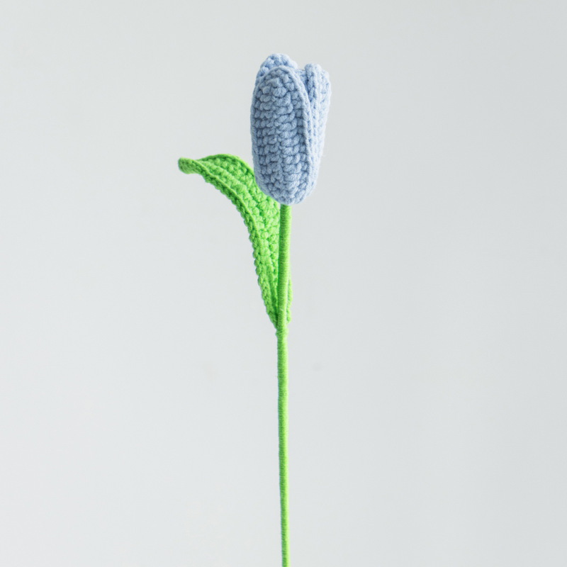 クロスボーダーの手編みの完成品の小さい花束は花の毛糸のメリヤスの花束を模倣します。|undefined