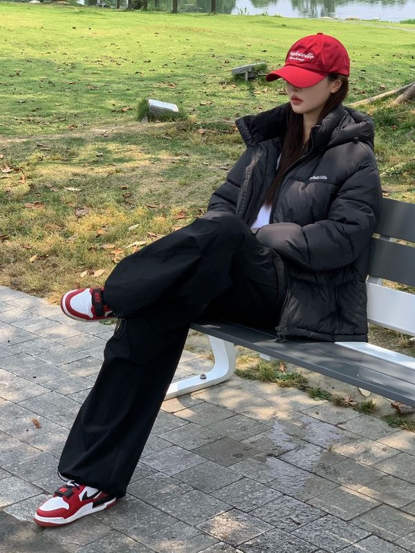 情侣款面包服时尚连帽棉服女2025年冬季新款洋气棉衣外套棉袄女装|undefined