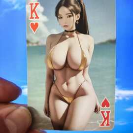 图片一致 观赏纸质美女扑克牌54张不重复爆款高级限