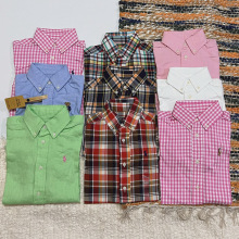 小马多色亲子衬衫儿童长袖衬衫外套