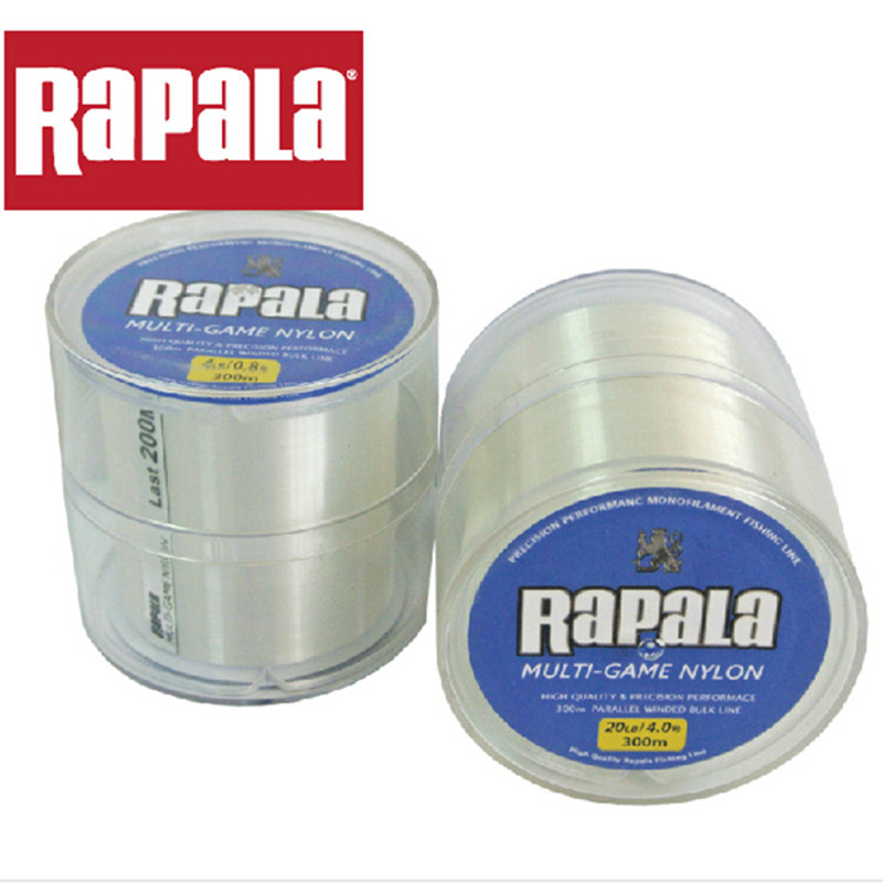 乐伯乐RaPala透明尼龙线300米路亚线远投线标准线径海钓淡水钓4号