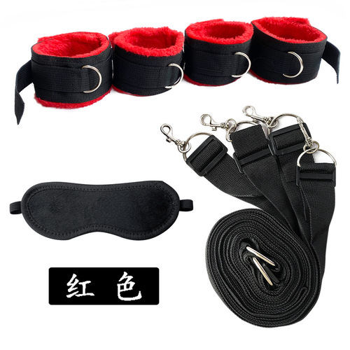 Amazon women's sexy bondage bed straps sm couple sleeping bedding plush toy source manufacturer