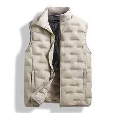 休闲羽绒马甲男士外穿2025秋季新款立领百搭内穿压胶保暖鸭绒马甲
