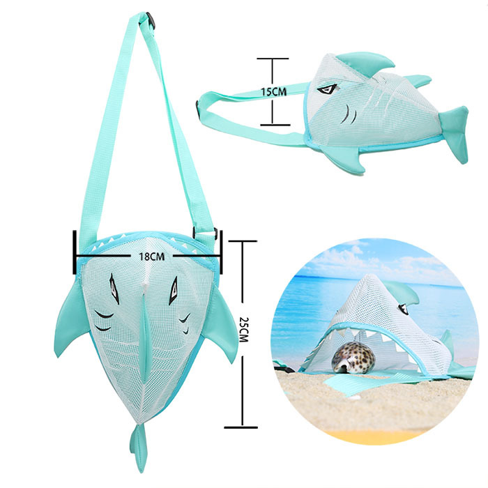 Unisex Medium Nylon Shark Cute Beach Open Beach Bag display picture 1